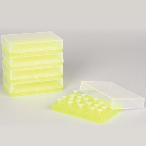 SP BEL-ART PCR Rack; Para tubos de 0,2 ml, 96 lugares, amarelo fluorescente