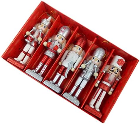 Puppets de soldado de nutcracker de Natal decoração: 25pcs 14 cm de noz em pé de boneco de madeira boneca de boneca de