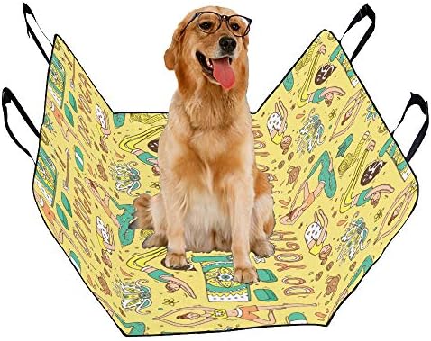 Enevotx Capa de assento para cães Ginástica personalizada Arte Arte de impressão esportiva de impressão de impressão para cães