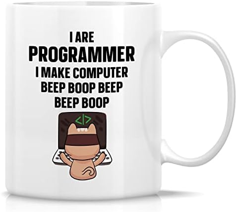 Retreez Funny Caneca - Cat I são engenheiros de software de programador de computadores Codificação de 11 oz canecas de café cerâmica