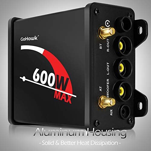 GoHawk TJ4 2.1 canal 600w amplificador de 4 Rama completa à prova d'água Bluetooth Motocicleta Estéreo alto-falantes Sistema