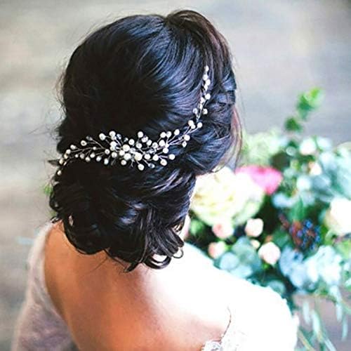 Clipes de cabelo uthty Barrettes para mulheres Cabeça de casamento Cristal pérola pente