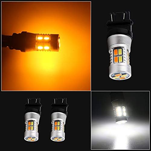 Super Bright 3157 Amber/Signal Signal Signal Sinal de Lâmpadas LED LUZS 12V LUZ DE SUBSTITUIÇÃO LED 3457 3155 4057 4057 3047 3057-2PCS