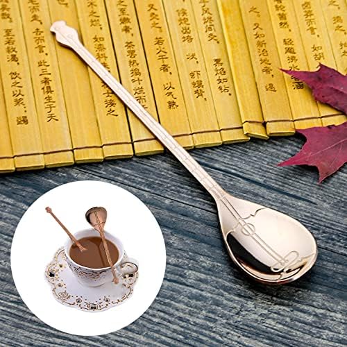 Aço inoxidável Colher de café Musical Instrument Spoon Lute colher colher de gelo bebida colher colher colher maçane
