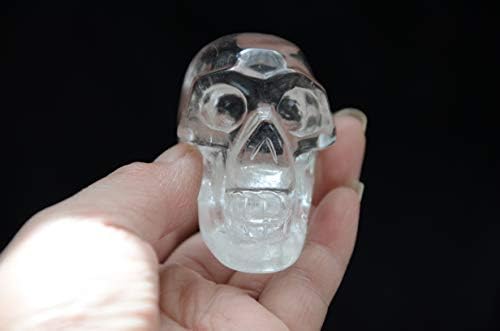 Real tibetano Himalaia Alta Altitude Clear Cristal Quartz Esqueleto de Esqueleto de Esqueleto Realista Escultura 2,36 polegadas Reiki Cura Energia #4