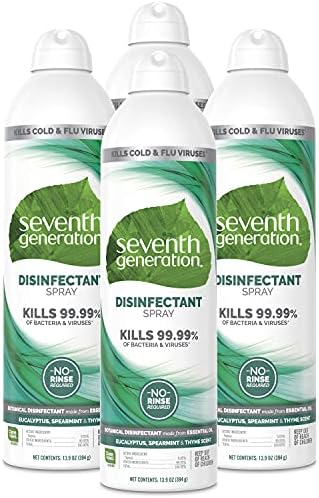 Sétima geração desinfetante spray, eucalipto Spearmint & Tomilho Scent, 13,9 onças