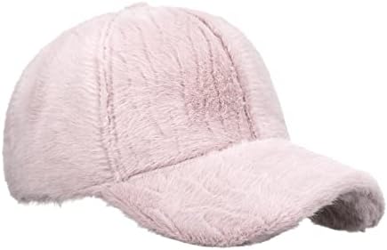 Capinho de beisebol de inverno para mulheres quentes de lã lã de lã Hat de beisebol