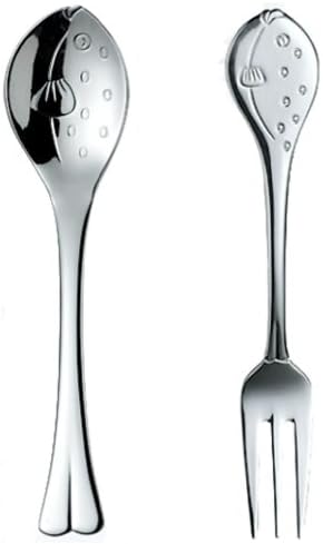 Nagao Marine Mate Spoon Fork Conjunto Seahorse de 2 feitos no Japão