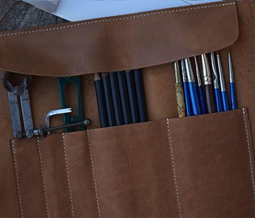 Rolo de lápis de couro, presentes para pintor, rolo de ferramenta, capa de lápis, rolo de artista, ferramentas personalizadas rolando,
