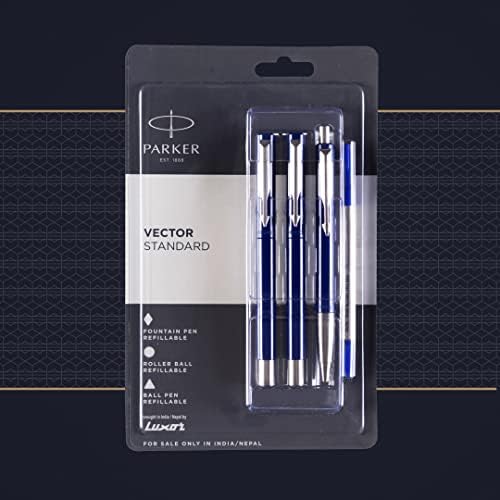 Caneta -tinteiro padrão do Vector Parker, caneta de bola e caneta de bola -