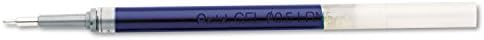 Reabastecimento pentel para canetas de gel líquido retrátil de Energel, ponta da agulha, ponto fino, tinta azul