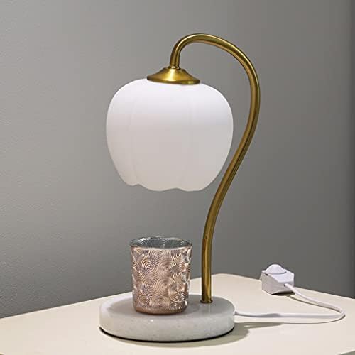 Lâmpada de aromaterapia luminosa de vela de irdfwh, atmosfera de quarto de mármore, ambiente de mesa quente de cabeceira