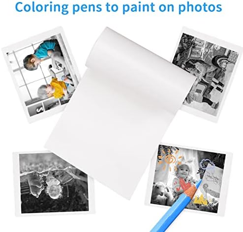 10 Rolls Câmera papel 2,2 x 1,1 polegada A impressão instantânea térmica funciona com crianças de impressão instantânea - papel