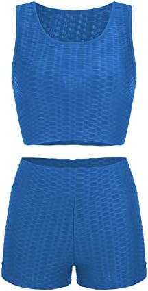 Mulheres de 2 peças de 2 peças sem mangas Split casual abacaxi shorts shorts sólidos coletes esportivos de vestuário