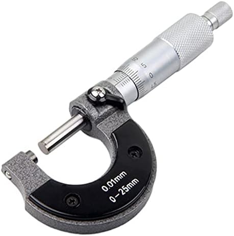 SLATIOM 0-25mm de alta precisão em espiral Excesso de precisão de micrômetro de 0,01 mm Micrômetro mecânico com chave de
