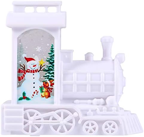 Aboofan Christmas Decor Small Train Led Candle Wind Lamp para decoração de quintal de casa decoração de Natal