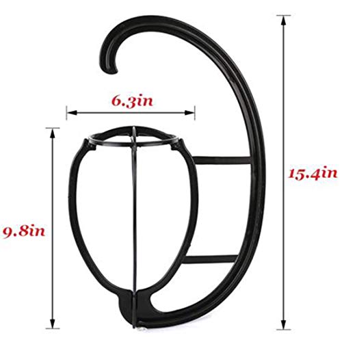 Smilco 2 pacote de peruca, suporte de peruca portátil para peruca e chapéus, secador de peruca dobrável, suspensão