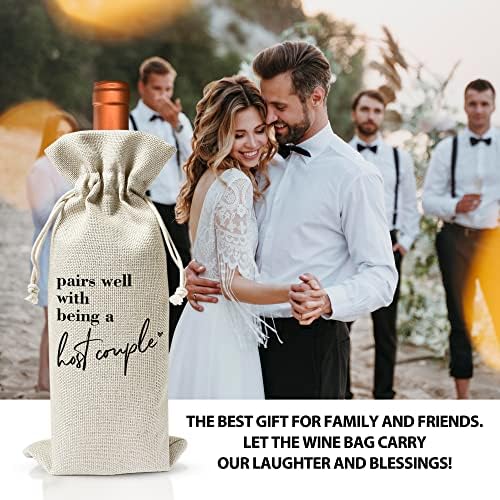 Presentes de casamento Bolsa de vinho - combina bem com o casamento, presente de noivado para casais, presente para ela, bolsa