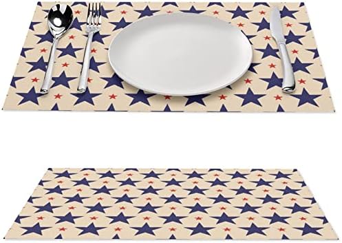 USA STARS PLÁSTICA DING TABLE MAT 17,7 x 11,8 PVC Pad Pad Pad Protector Rectangle