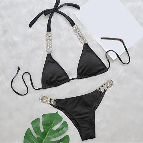 Biquíni Top Thong Bikini Swimsuit para mulheres nadar na praia Biquíni se sente bandagem Bandagem Women Sexy Diamond