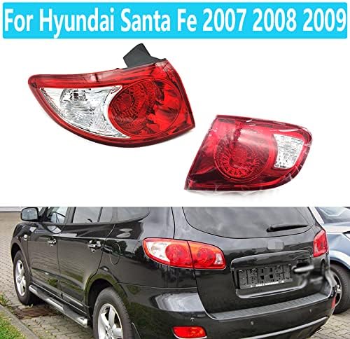 Para Hyundai Santa Fe 2007 2008 2009, Tampa lateral da lâmpada lateral do freio traseiro do carro sem lâmpada sem lâmpada neblina 924022b000 924052b000 924012b000