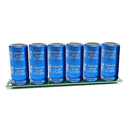 2.7V 100F Capacitor Farad 6pcs/1set, Super Capacitor 16V 16.6f Módulo de capacitores super farad com placa de proteção