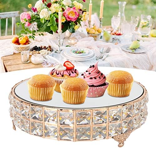Exibição de bolo suporte de bolo de bolo cistão espelho bolo stand stand rack rack de casamento cupcake pan bolo exibição de