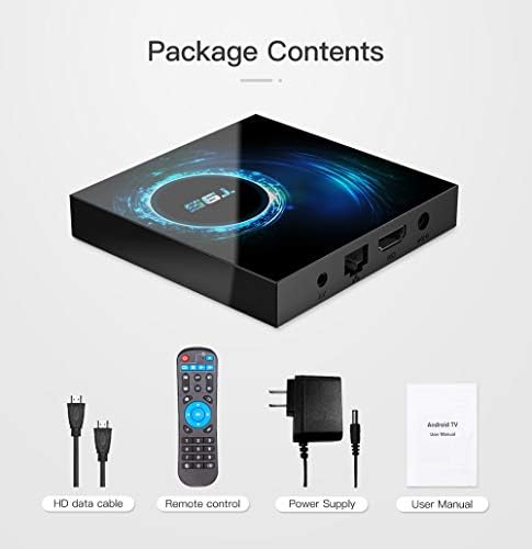 T95 Android TV Box 4 GB RAM 128 GB Players de mídia ROM-streaming com Max Storage-Android Box 2023, H616 Quad-core