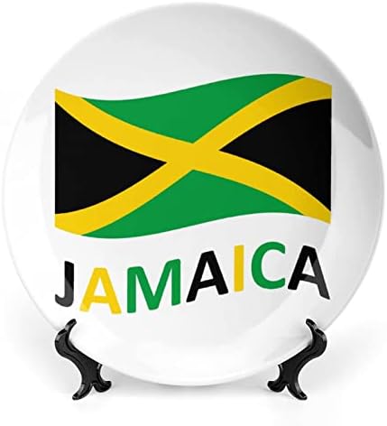 Placas decorativas de placa decorativa de osso da bandeira jamaica