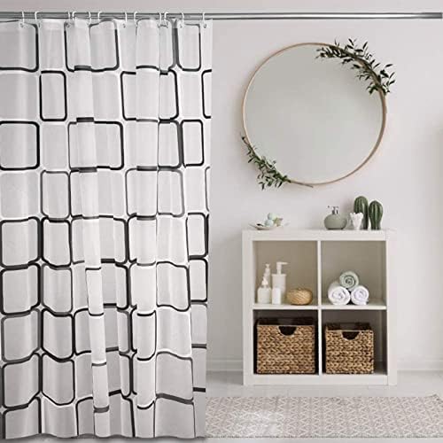 Celberena chuveiro cortina de cortina de 72x78 polegadas, cortina de chuveiro peva decoração de banheiro à prova d'água cortinas