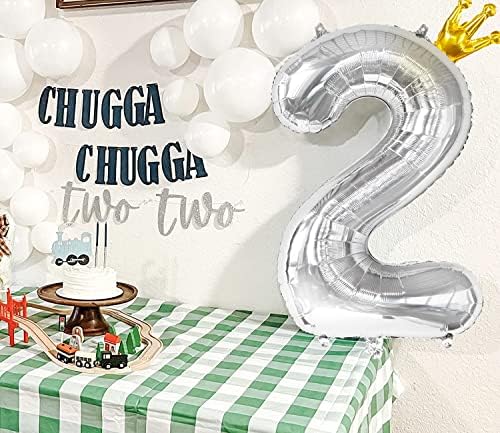 Número de 40 polegadas Balão 0-9 com coroa, grande número de prata balões, balão de grande número de hélio para decorações