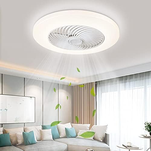 Cata-Medica 60W LED fechado ventilador de iluminação Luz de ventilador de teto de montagem de descarga com brilho Ajustável Ajuste