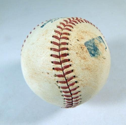 2021 Jogo do New York Mets Marlins usou beisebol Marcus Stroman Isan Diaz Ball Falt - MLB Game Usado Baseballs usados