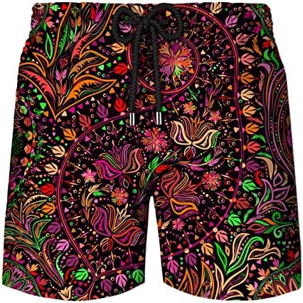 Mente de biquíni de biquíni Swimwear Men Summer Beach Holiday Holiday Print Praia Pants são versáteis e elegantes