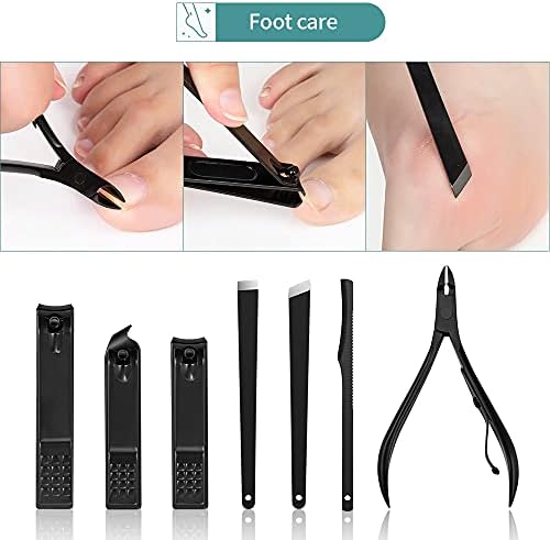 Rayess 4-23 PCs Profissional Pedicure Pedicure Scissors Conjunto de aço inoxidável Aguar