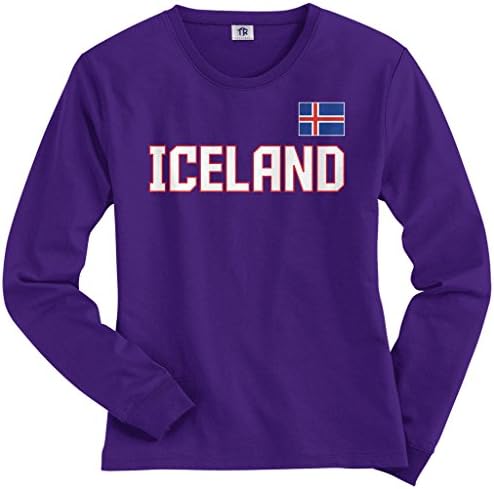 T-shirt de manga longa da Threadrock Women's Islândia.