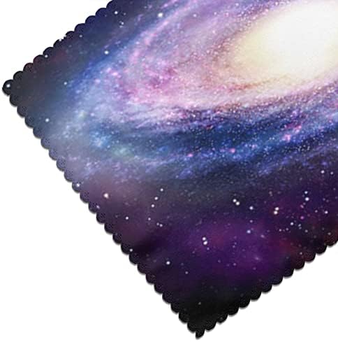 Tapetes de colocação de galáxias em espiral para mesa de jantar conjunto de 6, tapetes de mesa decorativos à prova de óleo resistentes ao calor 12x18 polegadas