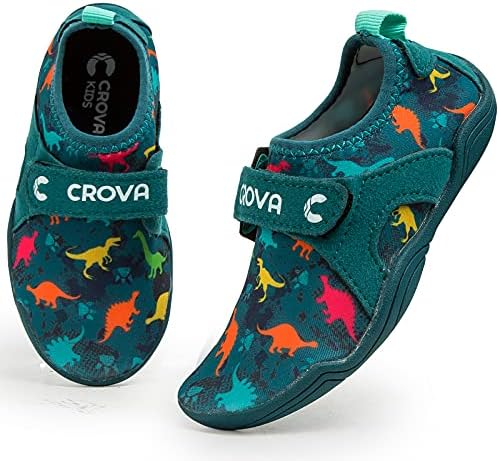 Crova Kids Water Sports Sapatos Ultra Light Drenagem Totalmente Drene Rápula Aqua Slip-On Barefoot Slip-On For Boys Girls