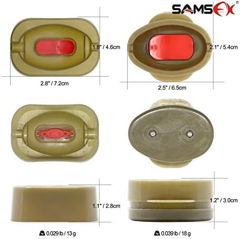 Alimentadores de métodos em linha samsfx definidos com moldes de liberação rápida para ferramenta de isca de pesca