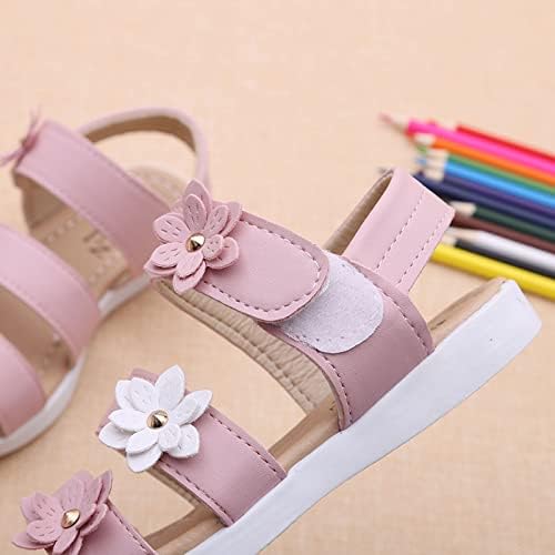 Verão infantil infantil sandálias moda moda grande meninas sapatos de carrinho planos para bebês
