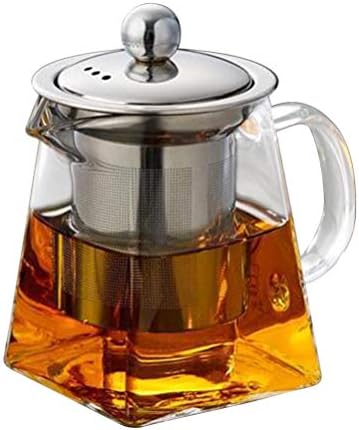 Cabilock Coffee Filter Filtro de café Tule de vidro de vidro Kettle Kettle Belém de aço inoxidável Filtro de aço doméstico Handelino doméstico Pote de chá de chá de aço inoxidável Finhora de chá de chá de chá Filtro de chá