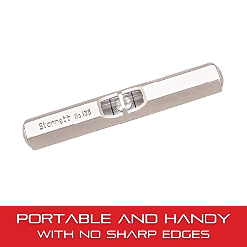 Nível de bolso de Starrett com frasco principal - ideal para oficina de máquinas e uso da sala de ferramentas - acabamento