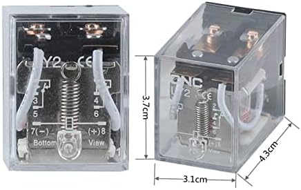 XJIM LY2NJ Relé Bobina Geral DPDT Micro mini -relé eletromagnético interruptor sem soquete AC 110V 220V DC 12V 24V 20pcs