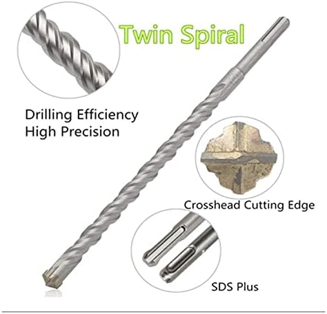 Cutter de moagem de carboneto 4 faca SDS SDS Drill Bit Bit Bit Bit Tungsten Carboneto Tripa de granito em espiral duplo