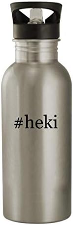 Presentes de Knick Knack heki - 20 onças de aço inoxidável garrafa de água, prata