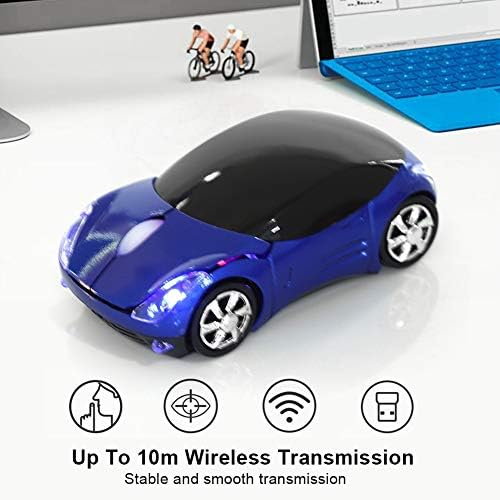 Mouse sem fio Hurrise, 2,4 GHz de carro sem fio mouse óptico 1600 dpi ratos para mim para mim PC Tablet Gaming Office 5,5 x 10cm