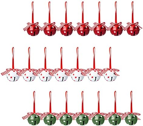 Decorações de Natal de Galpada 24pcs Creative Bell Pingents Decorações de Natal de Iron Decorações Pequenas Decores de Bell