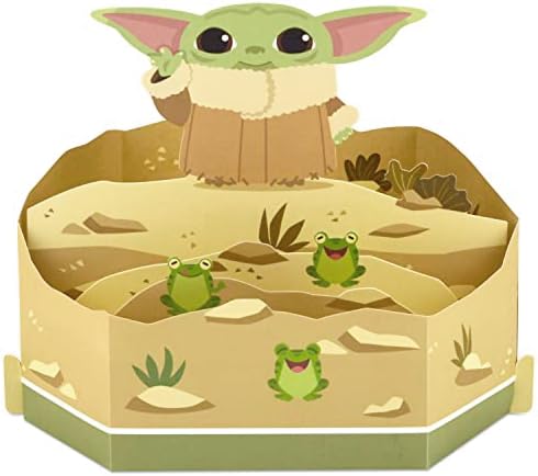 Hallmark Paper Wonder Star Wars Baby Yoda Pop Up Card