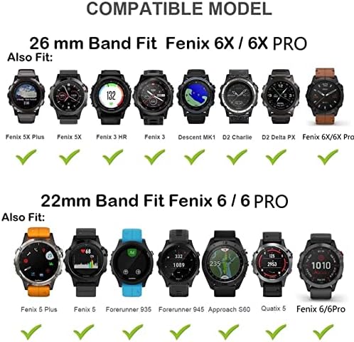 SKM Relógio Banda Strap para Garmin Fenix ​​5x 6x Strap de ajuste rápido para Garmin Descent Mk1 5 Plus 6 Pro Felireunner 935 945 Bracelet