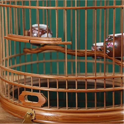 Flight Bird Cage Kit de pássaro gaiola portátil Round Bird Cage fácil de montar, gaiola de papagaio respirável, gaiola